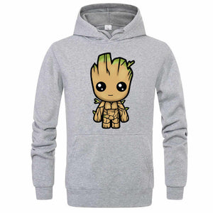 Avengers I'M GROOT Printed Sweatshirts Male Autumn Winter 2019 New Fashion O-Neck Pullover Men Harajuku Fleece Men's Sweatshirt