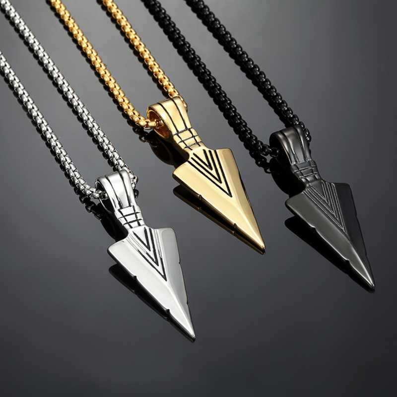 Personality Pendant Gift Cheap New Accessories Arrow Necklace Fashion Necklace Jewelry Men Vintage Alloy Simple Women Creativity